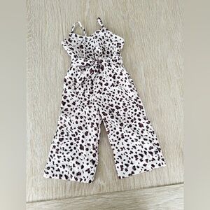 Baileys Blossoms White and Brown Leopard Print Spaghetti-Strap One-Piece